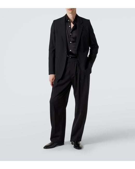 Christian Louboutin Black Danny Flex Leather Loafers for men