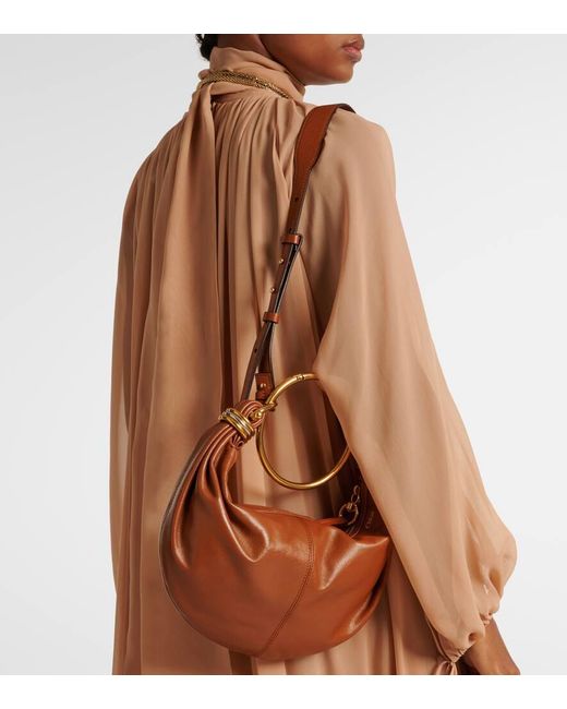 Borsa A Spalla Bracelet Small di Chloé in Brown