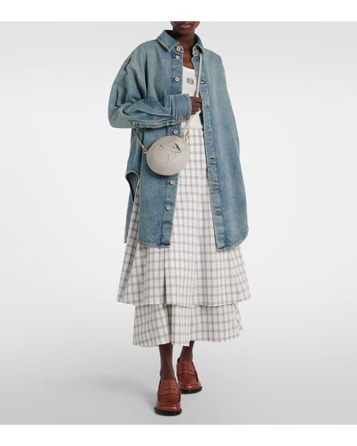 Loewe Blue Hemdjacke Aus Denim
