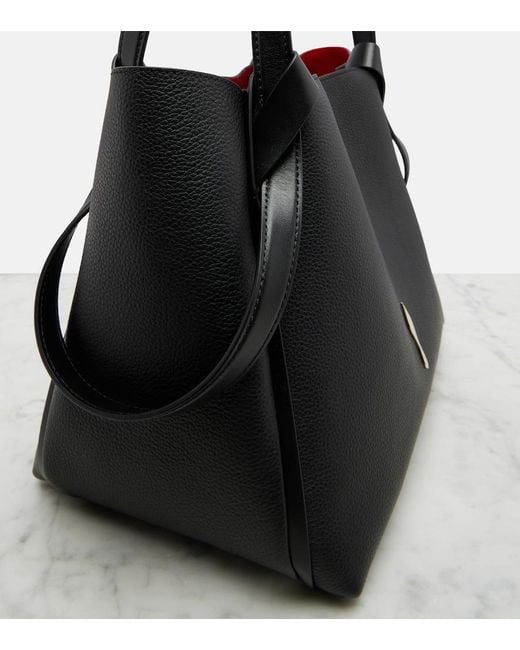 Christian Louboutin Black Bettina Small Leather Tote Bag
