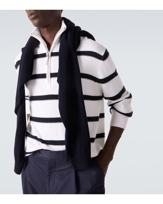 Pullover di Allude in White da Uomo