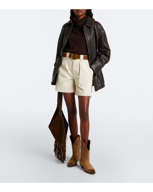 Golden Goose Deluxe Brand Brown Wish Star Leather Cowboy Boots