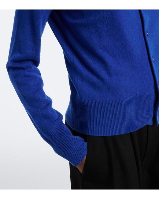 Extreme Cashmere Blue N°300 Little 2 Cashmere Cardigan