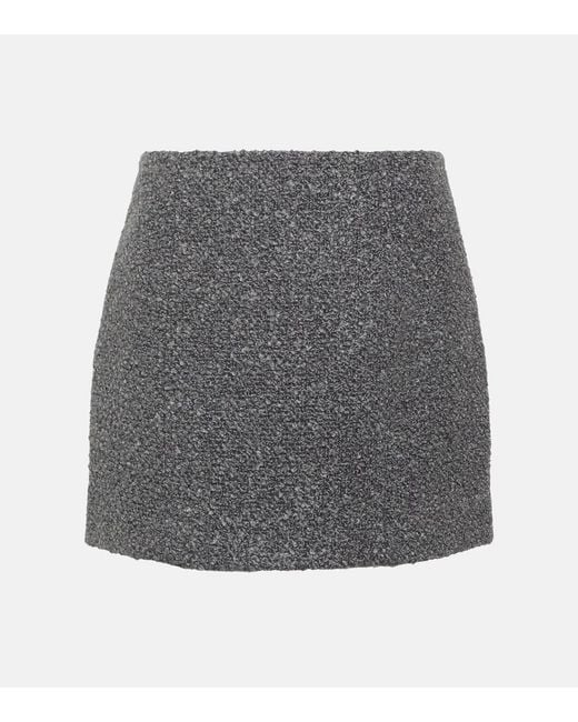 Patou Gray High-Rise Miniskirt