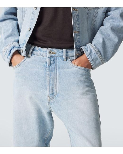 Studio Nicholson Blue Riso Straight Jeans for men