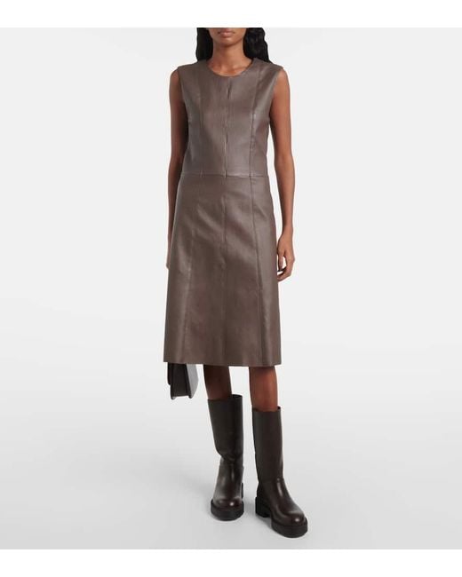 Joseph Brown Midikleid Aus Leder