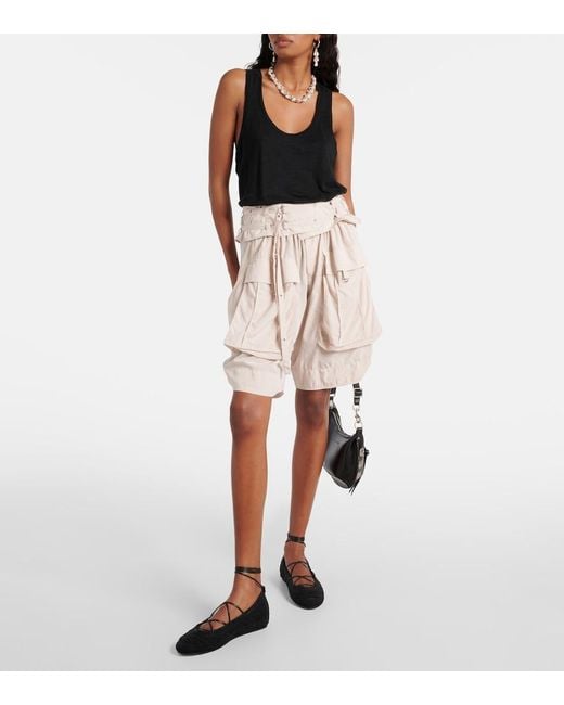 Isabel Marant Black Belna Open-Knit Ballet Flats