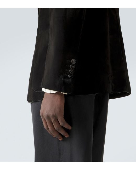 Tom Ford Black Suede Blazer for men