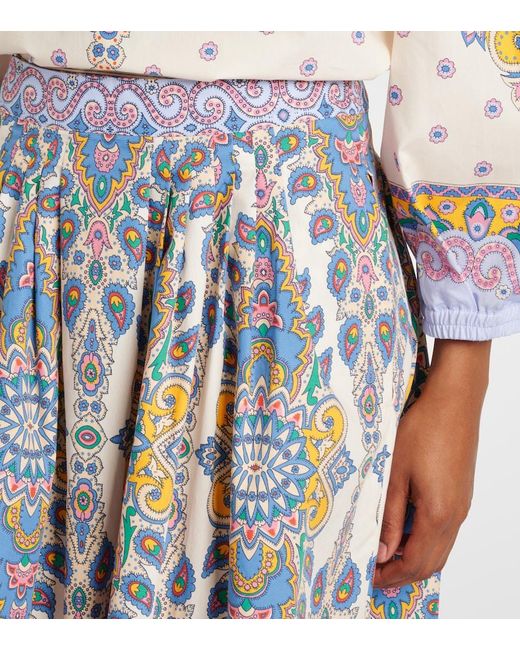 Etro Blue Chic Mini Skirt For