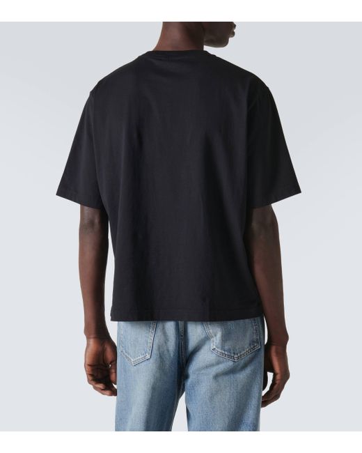 T-shirt en coton Acne pour homme en coloris Black