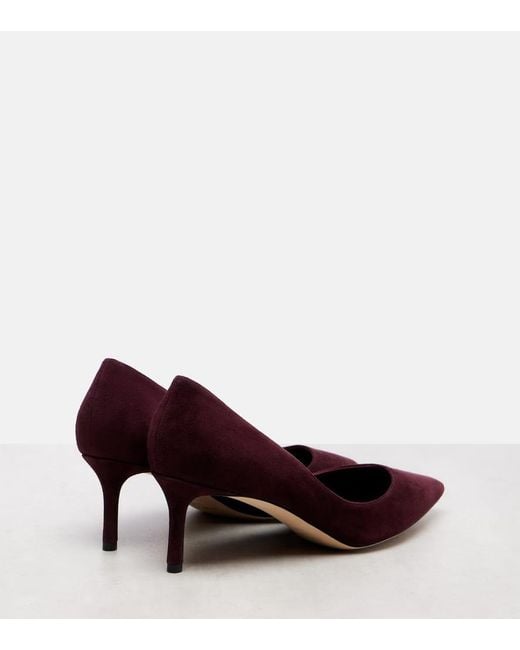 Jimmy Choo Purple Romy 60 Suede Pumps