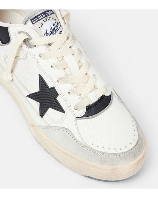 Golden Goose Deluxe Brand White Ball Star Suede Sneakers