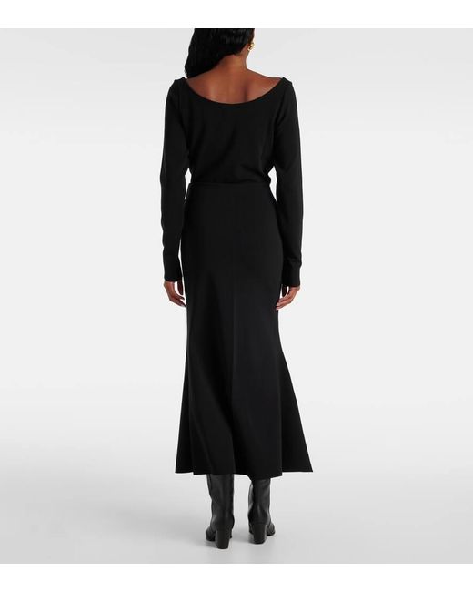 Dorothee Schumacher Black Soft Shape Midi Skirt