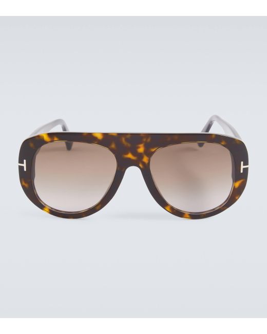 Lunettes de soleil Cecil Tom Ford pour homme en coloris Brown