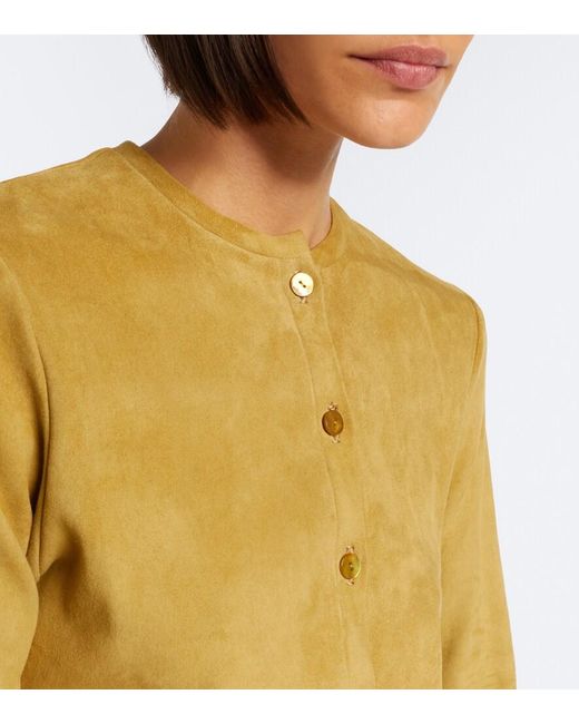 Stouls Yellow Astrid Suede Cardigan