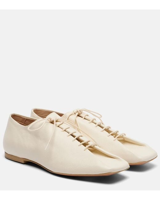 Lemaire Natural Souris Leather Derby Shoes