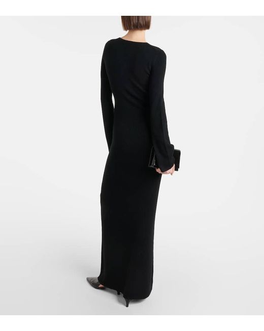 Vestido largo Ezequiel de lana Nili Lotan de color Black