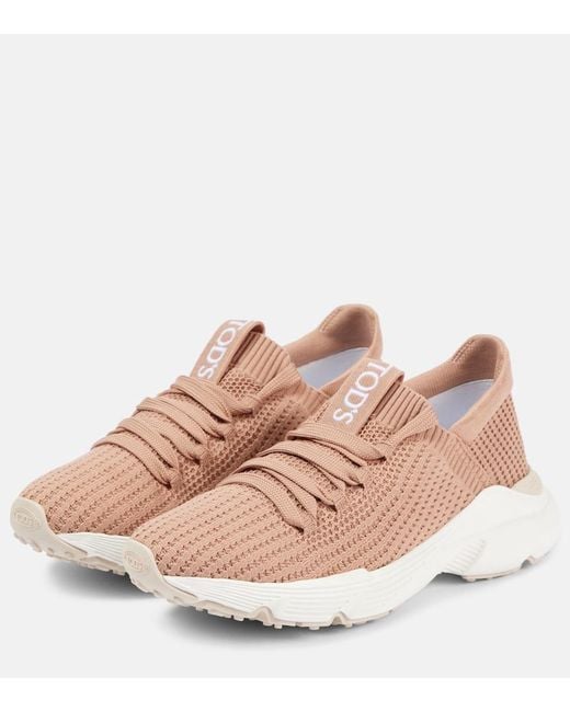 Tod's Pink Knitted Sneakers