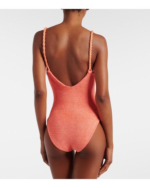 Hunza G Orange Camille Swimsuit