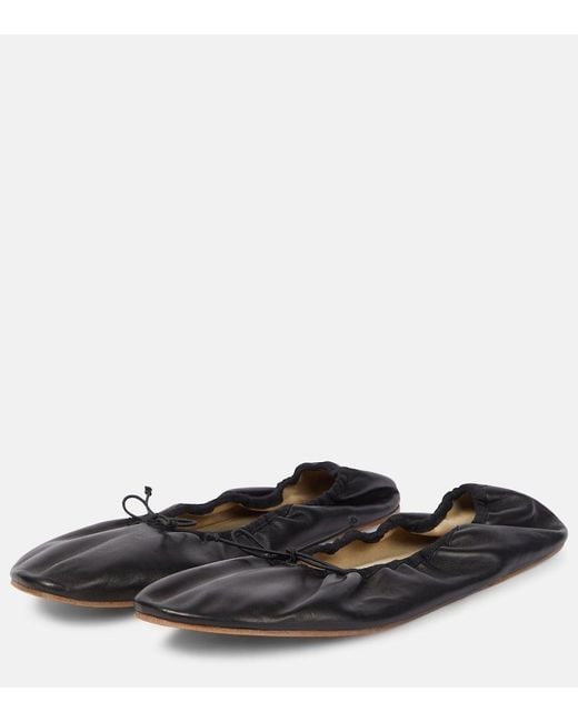 Bailarinas De Piel The Row de color Black