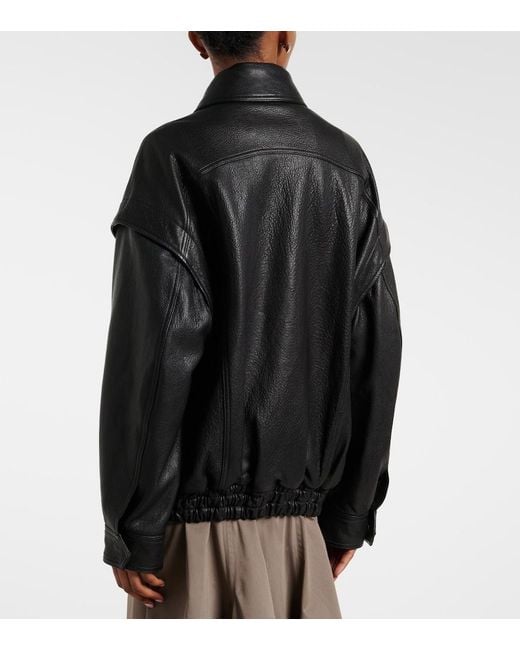 Nour Hammour Black Micah Leather Jacket