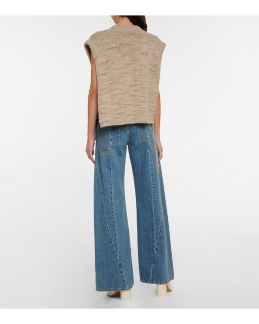 Maison Margiela Multicolor Alpaca, Cotton, And Wool Sweater Vest