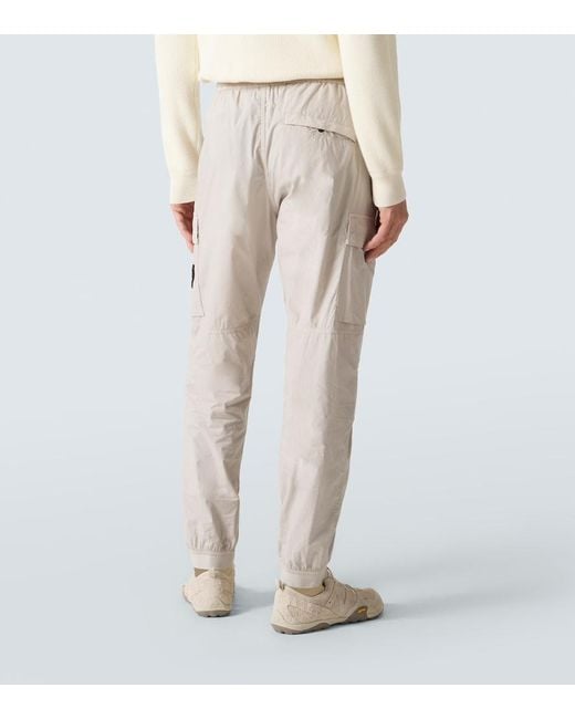 Stone Island Natural Compass Cotton-Blend Cargo Pants for men
