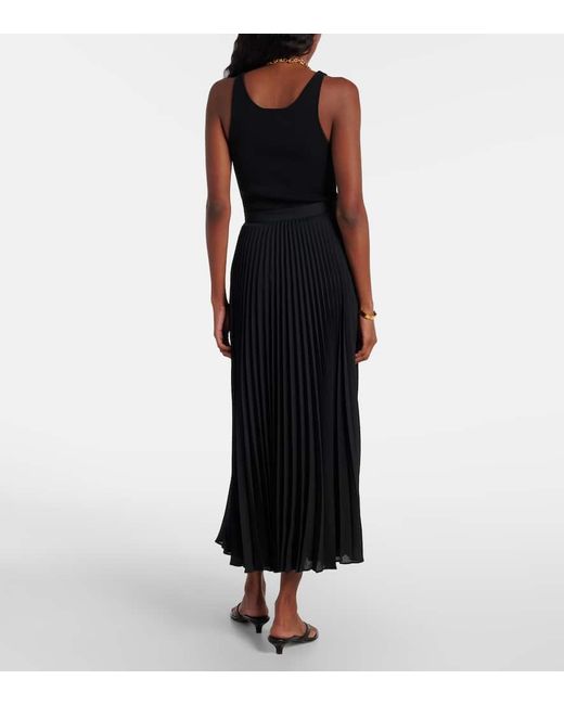 Wardrobe NYC Black Georgette Maxi Skirt