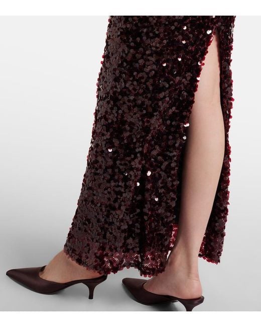 Christopher Esber Purple Salacia Sequined Gown