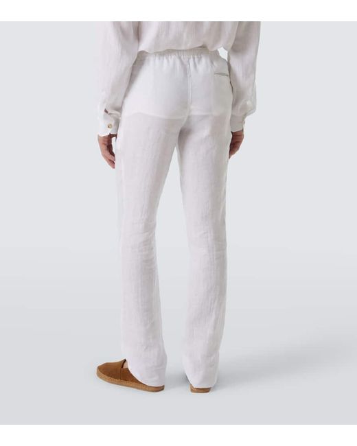 Kiton Hose Aus Leinen in White für Herren
