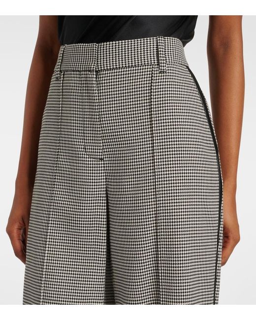 Jonathan Simkhai Gray Miki Checked Capri Pants