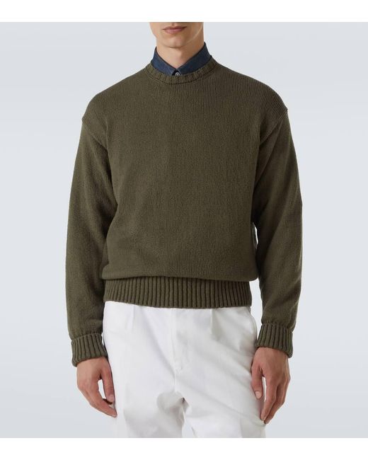 Dunhill Pullover Aus Baumwolle in Green für Herren