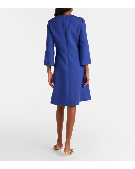Valentino Blue Crepe Couture Minidress