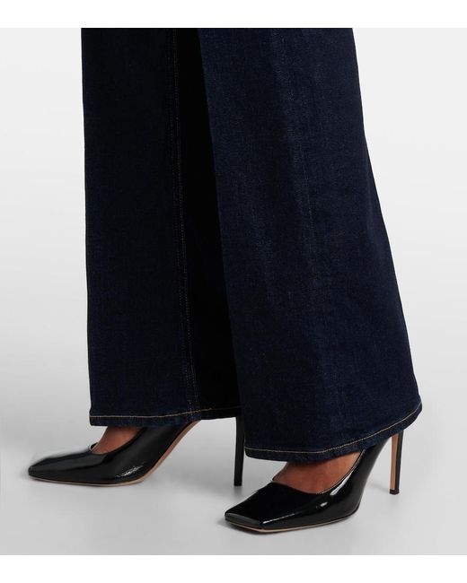 Citizens of Humanity Blue Vidia High-Rise Flared Jeans