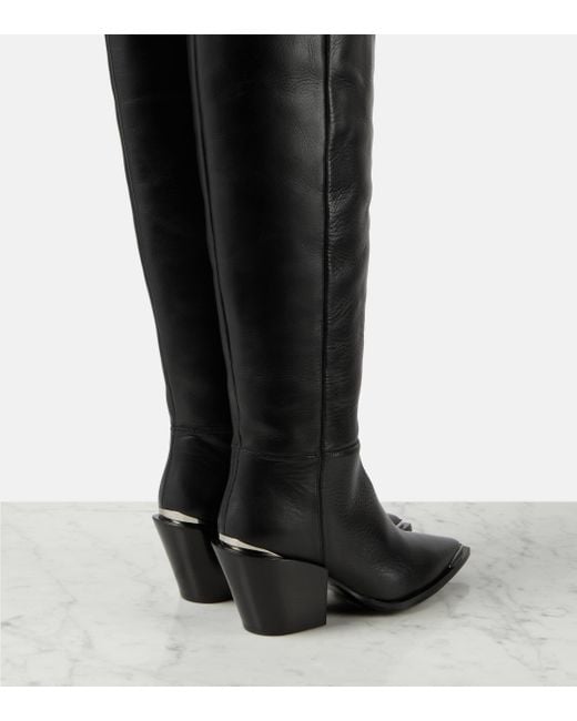 Dorothee Schumacher Black Strong Femininity Leather Over-the-knee Boots