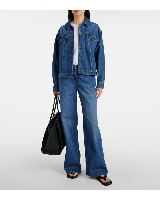 The Row Sebilia Denim Jacket in Blue | Lyst