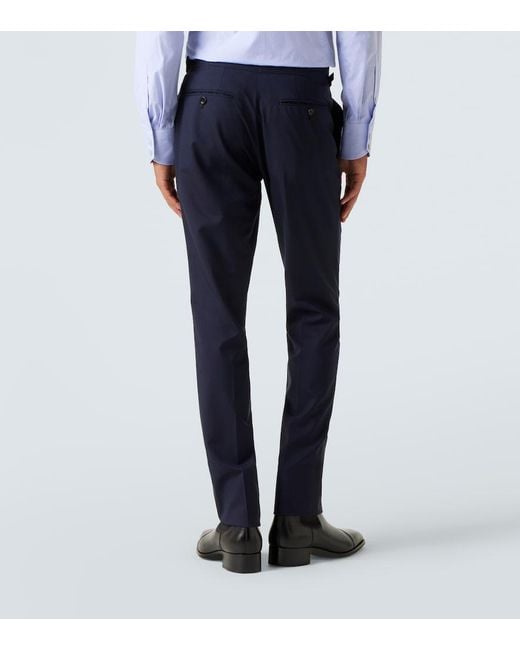 Tom Ford Blue Shelton Wool Suit for men