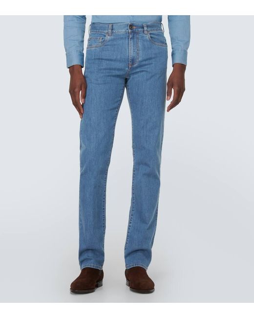 Jeans regular di Canali in Blue da Uomo