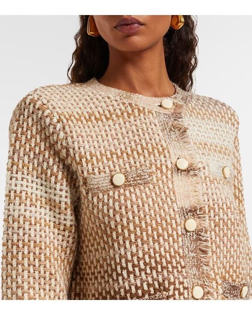 Veste Sariyah En Coton Et Laine Melanges Veronica Beard en coloris Natural