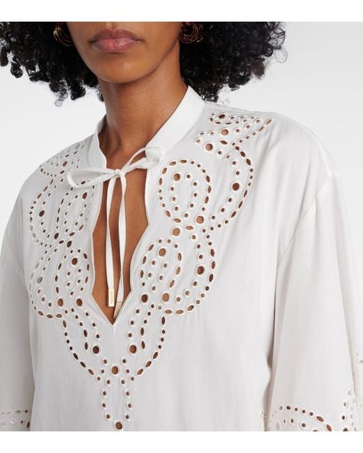 Jonathan Simkhai White Sarina Broderie Anglaise Minidress