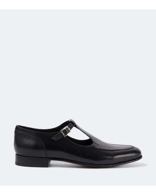 Bode Black School Leather Loafers for men