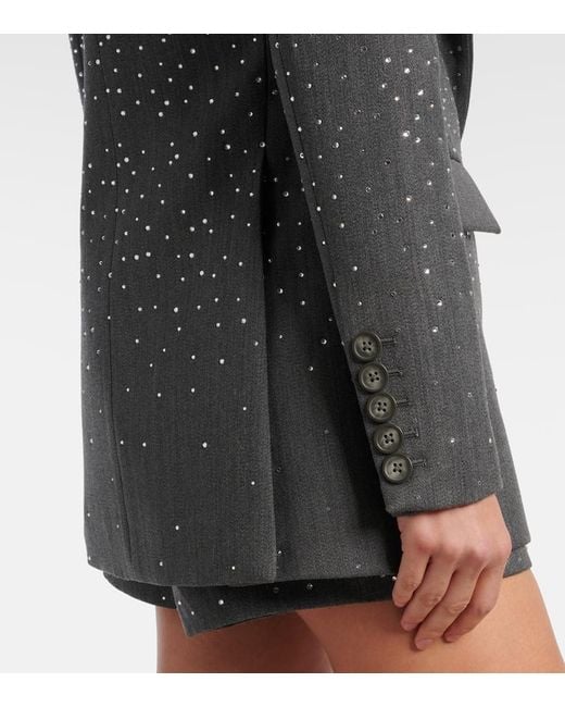 Blazer Con Cristales Alex Perry de color Gray