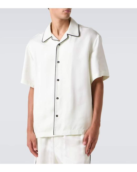 Camisa Bowling Oversized Jil Sander de hombre de color White