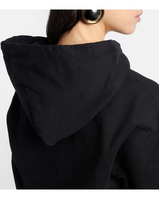 Jacquemus Black Logo Cotton Jersey Hoodie