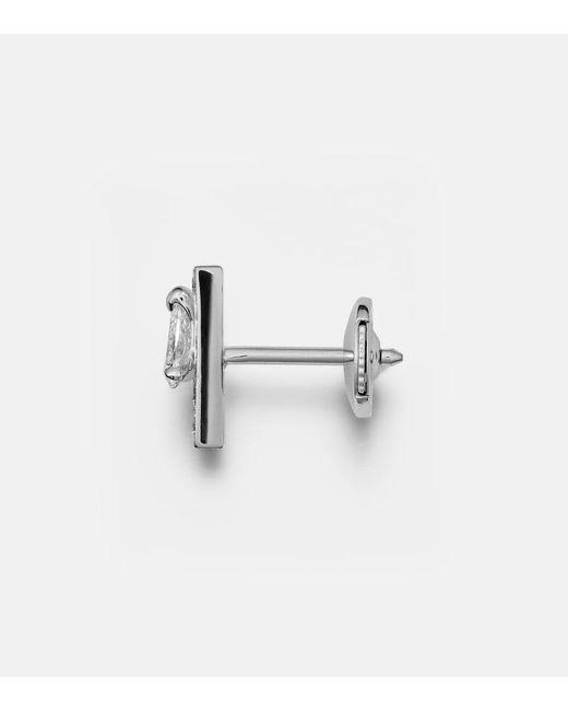 Repossi White Serti Sur Vide 18Kt Single Earring With Diamonds