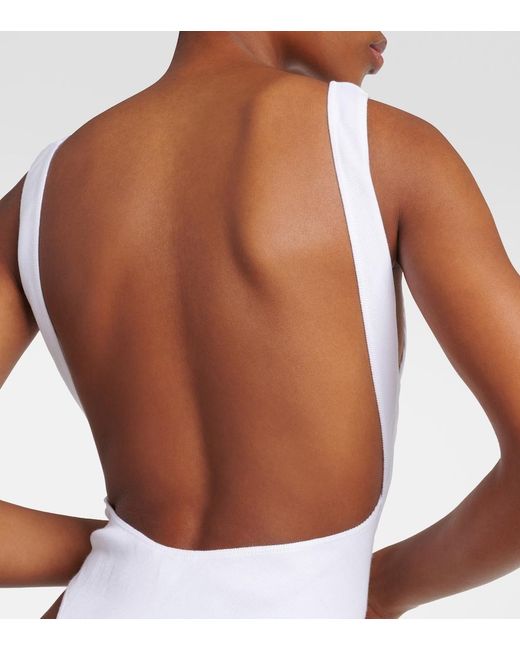 Alaïa White Cutout Bodysuit