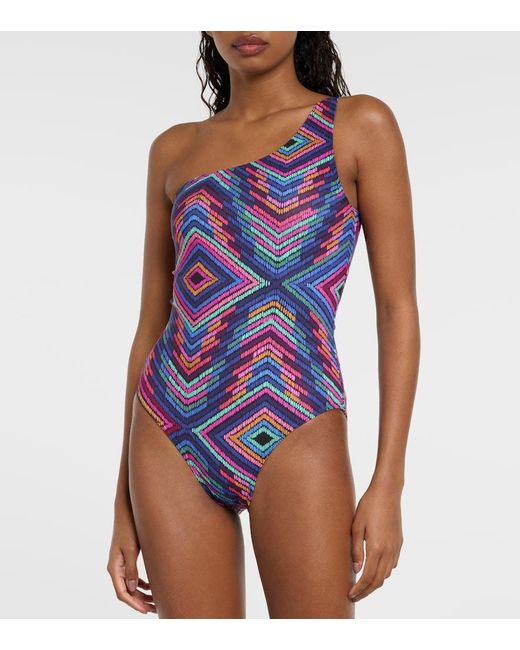Eres Blue One-Shoulder Swimsuit