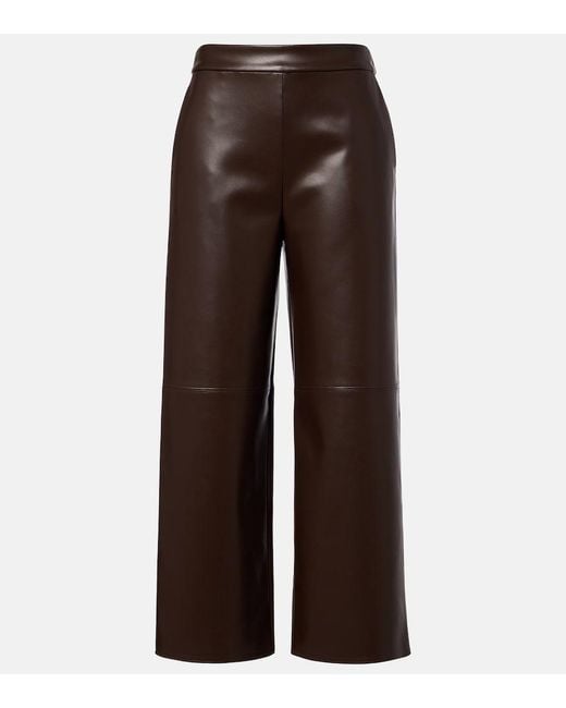 Max Mara Brown Wide-Leg Pants