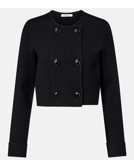 Dorothee Schumacher Black Sharp Ambition Wool-Blend Jacket