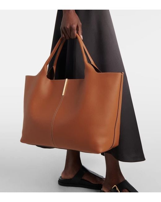 Tod's Brown Tote Medium Aus Leder